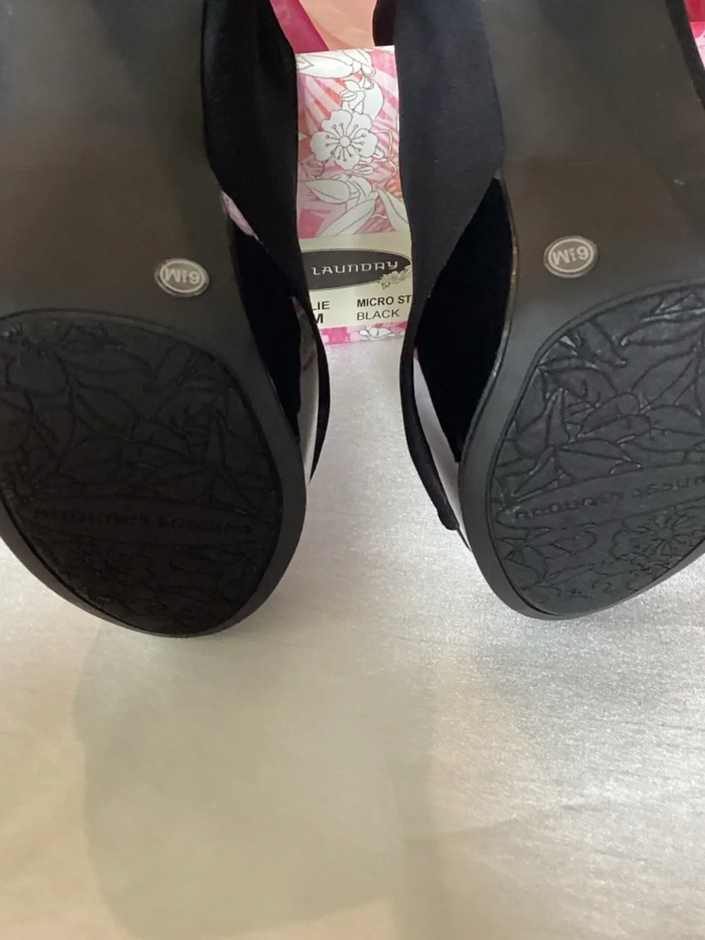 Chinese Laundry Black Ankle Peep-Toe Platform Heels - MOLLIE